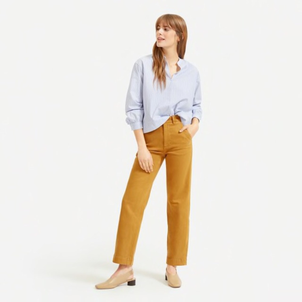 Everlane Golden Brown Straight Leg Pant - Size 6